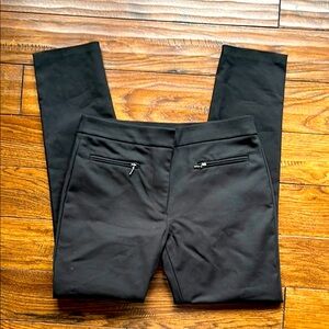 Chic Black Trousers with Zipper Pockets